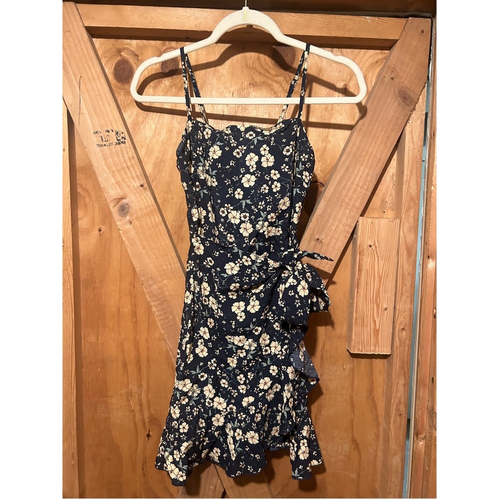 PRINCESS POLLY: Navy Edison Mini Dress